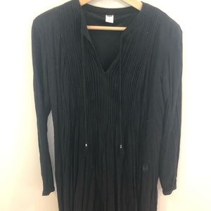 Vneck little black dress